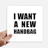 Tamaño: 20cm x 20cm DIYthinker Quiero un Ordenador portátil Nuevo Bolso Cuadrado de 20 cm Pegatinas Wall Decal Maleta Motobike 4 Piezas 20cm x 20cm