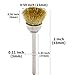 60-Piece Brass Wire Brush Set - Metal Rust Removal, Polishing, Cleaning - 1/8″ (3mm) Shaft - Removes Burrs, Dust, and Oxide Layer - Handles Rough Surfaces - Rotary Tool Accessories