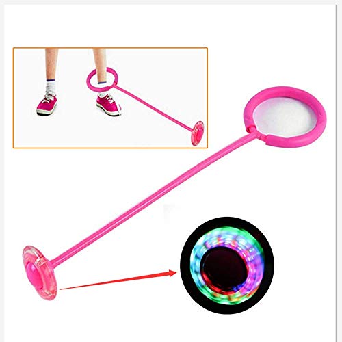 Tikwisdom Bola LED de una Sola Pierna Intermitente para Saltar para niños, Pelota para Juegos al...
