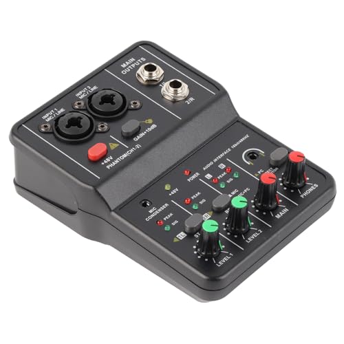 Mini console de mixage audio portable USB 48V pour enregistrement musique