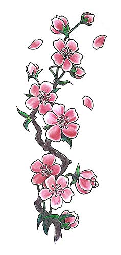 Tatuaggio con fiori di ciliegio TL284