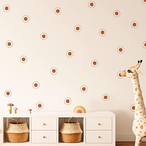 36Pcs Sun Boho Art Vinilos Decorativos para Pared