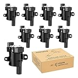 Round Ignition Coil Pack Compatible with V8 4.8 5.3 6.0 Chevy Silverado 1500 2500 Tahoe Suburban Express Avalanche GMC Sierra Yukon XL Savana Escalade, 2001 2002 2003 2004 2005 2006, D585 C1251 UF262
