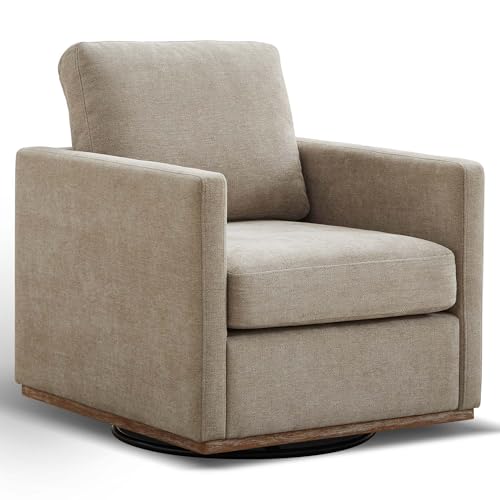 Aoiy & Wifon 30.7" W Swivel Accent Chair, Mid Century