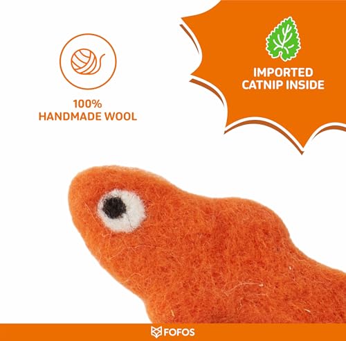 Image of BarkButler x FOFOS Sardine Cat Toy Fish 3pk - Interactive Cat Toys Set with Catnip - Multicoloured