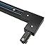 Aexit Track Connector Lighting fixtures and controls 3-Wire Right Angle Rail Joiner Light Mounted Fitting Black