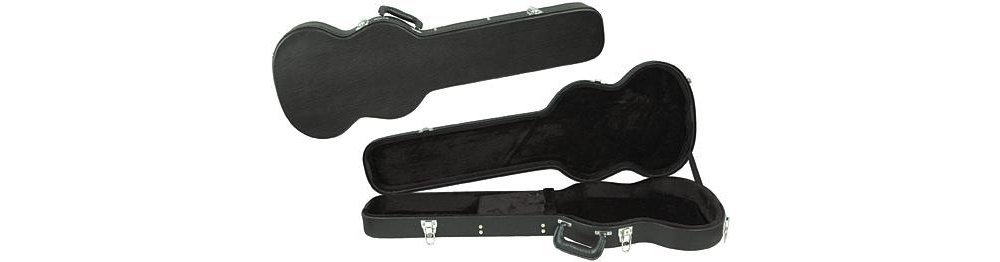Musicians Gear Deluxe Sgs Solid Guitar Style Hardshell Case Black