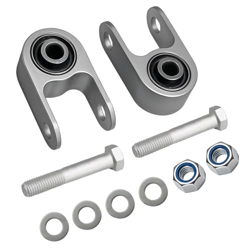 Upgrade Stainless Steel 2-4" Rear Shock Extensions Compatible with Chevy Silverado 1500 2WD/4WD 1999-2024, GMC Sierra 1500 2WD/4WD 1999-2024, Tahoe Suburban Yukon Escalade, Rear Lift Leveling Kits