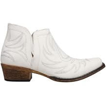 ROPER Womens Ava Embroidered Snip Toe Casual Boots Ankle Low Heel 1-2"