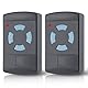 pepape 2 Stück Garagentor Handsender für Hörmann HSM4-868 HSE2-868 HS4-868, Kompatibel mit Hörmann Blue Buttons 868.3MHz Garage Fernbedienung Handset