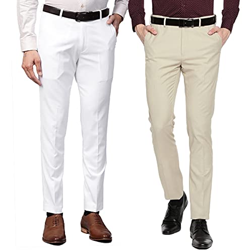 Image of Men's Regular Fit Formal Trousers Combo