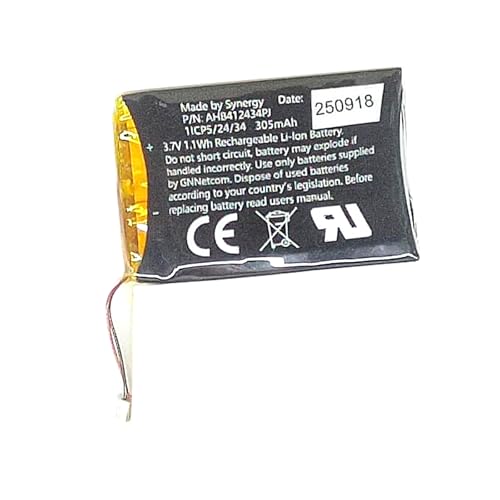 SONXIAVIVO 14192-00, AHB412434PJ Battery Replacement Compatible with Jabra Pro 9400, Pro 9450, Pro 9460, Pro 9465, 9465 Duo, Pro 9470 Wireless Headsets