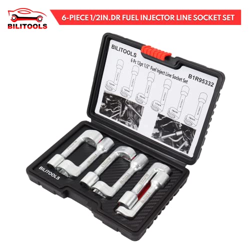 BILITOOLS 1/2" Diesel Injector Fuel Line Socket Wrench Set 1219mm for