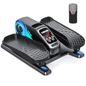 Under Desk Elliptical Machine – Electric Seated Pedal Exerciser for Seniors, Quiet with Smart Remote, 12-Speed Manual/Auto Modes, LCD Display, Bidirectional Motion, Easy to Store, Home/Office Workouts