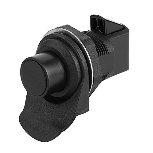 Image of KIMISS Push Button Latch, Push Button Keylocking Latch for Boat, Cabinets, Drawers Left /Right Hand Use ABS Plastic