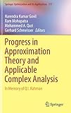  Progress in Approximation Theory and Applicable Complex Analysis: In Memory of Q.I. Rahman: 117 (Springer Optimization and Its Applications)