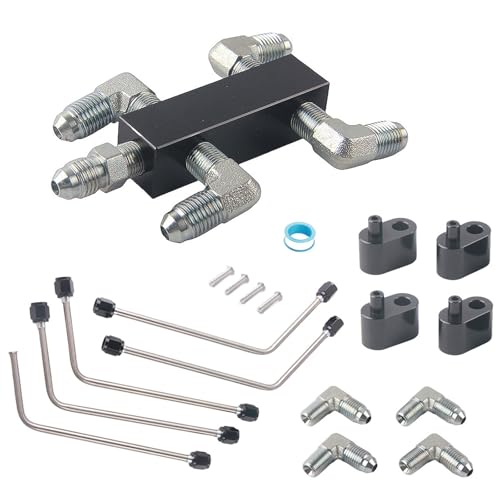 Stainless Steel Coolant Crossover LS Steam Vent Kit for LS1 LS2 LS3 LS6 LS7 LSX Engines Compatible with Holley Hi Ram/Sniper Edelbrock Pro-Flo XT/Victor Jr Gen 3 Truck Intakes