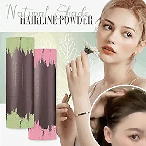 Hairline Contouring Shadow Powder Waterproof, Janenisa Hair Powder, Flysleeps Hairline Contouring, Natural Shade Hairline Powder, Hairline Powder Stick For Cover Gray Hair Root, Thin Hair (Black*3) #TOP1