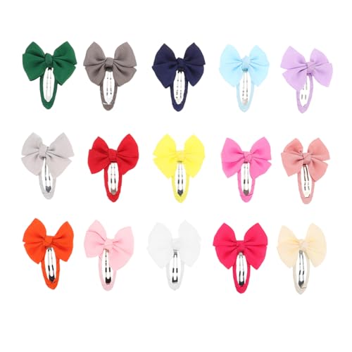Barrettes garçon fille avec nœuds colorés et clips cheveux anti-glisse