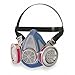 MSA 815444 Advantage 200 LS Series Half-Mask Respirator - Size: Medium, Single Neckstrap, Twin-Port Reusable Gas Mask, MSA Advantage Cartridge Compatible