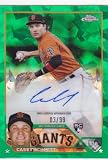2023 TOPPS CHROME CASEY SCHMITT GREEN ATOMIC REFRACTOR RC ROOKIE AUTO AUTOGRAPH /99