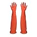 SYROVIA Reusable Waterproof Household Gloves Arms Length Rubber Latex All Purpose Cleaning Long Glove Kitchen Natural Rubber Living Wash Gloves