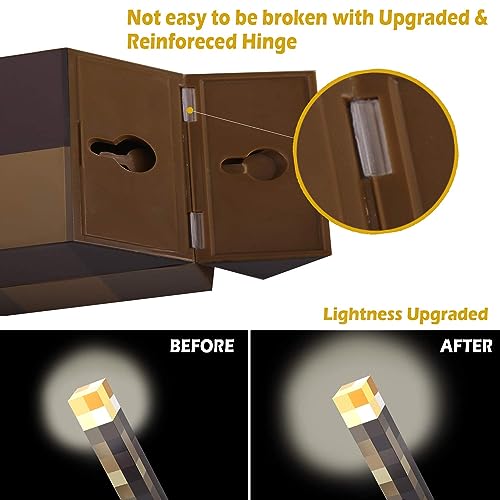 Light-up Wall Torch - Batteries & USB Pluggable Night Lamp - Hand Held or Wall Mount Lighting Torch, FL-HTXYQ - Image 4