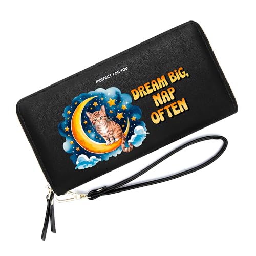 PFY Customized Cat Women's Wallet,Birthday Gift,Holiday Gift for Son Daughter from Parent Grandparent,Valentine's Day Gift for Wife,Lover from Husband Spouse 1301o