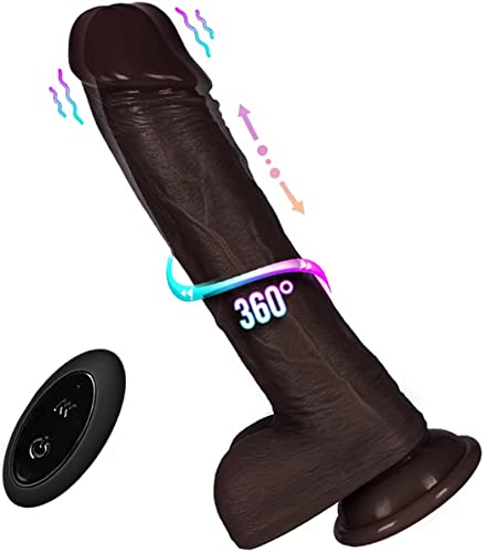 QQZV Gors G𝒐𝗱es V𝗶𝗯𝗿𝗮𝗻t F𝗲mme Clìtorìdìen H𝒐mme Silencieux G𝗼ĎE V𝗶b𝐑𝒐𝒎𝒂𝒔𝒔𝐄𝐔rs Fẹ𝒎inin va et Vi𝗲𝗻t Puissant Telecommande Noir XXL 22cm Cover