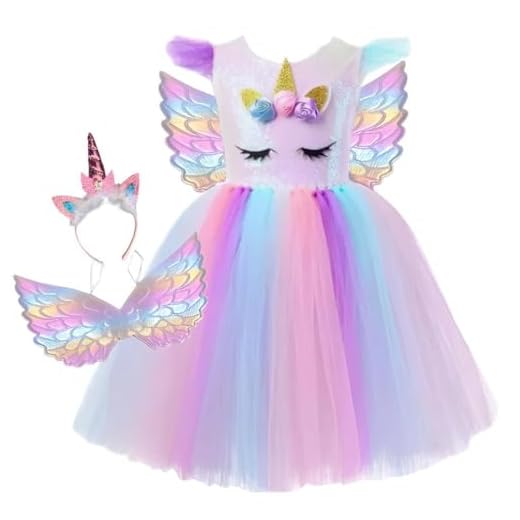 Fantasia Vestido Unicórnio Infantil Menina Luxo Festa Carnaval Aniversário (P)