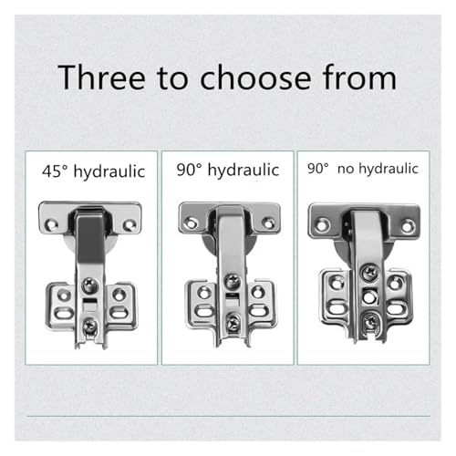 Charnière hydraulique 45 degrés pour porte d'armoire pliante d'angle cuisine x2 - 7