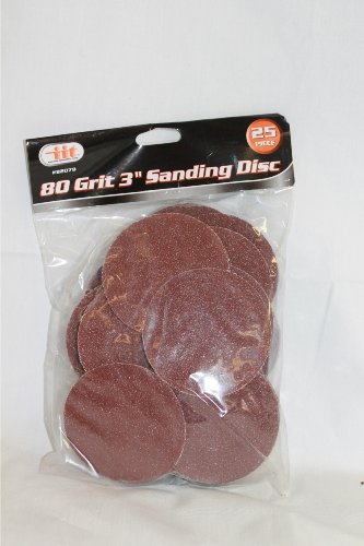 IIT 82079 80 Grit 3 Sanding Disc (25 Piece)