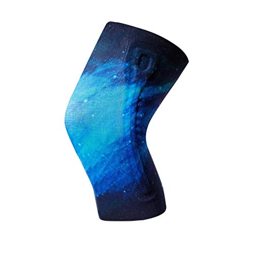OOAYDYWO 1 Pair Knee Sleeve Compression Silicone Spring Support Pads Brace Running Basketball Meniscus Tear Arthritis Wrap