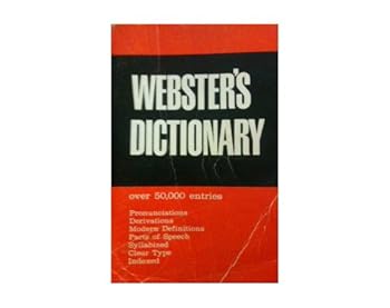 Paperback Webster's Dictionary Book