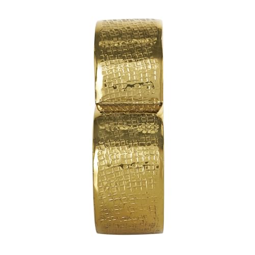 Escultura decorativa metálica de corazón en aluminio dorado miniatura 4