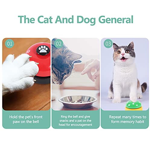 mewmewcat Animal de estimação treinamento campainha a garra de cão imprime reação de animal de estim