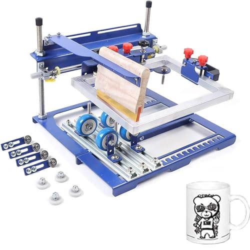 Machine de sérigraphie cylindrique manuelle simple pour objets coniques de moins de 170 mm