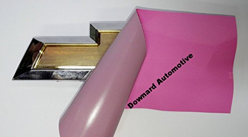 DownardWraps™ Auto Wrap Vinyl Sheets - You-Cut your own Pink Decal (4 -Overlays) for Chevy Bowtie Grill Emblem (Badge) - 11