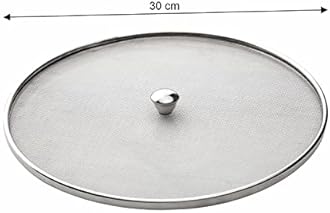 SignoraWare Kitchen Tools Food Grade Multipurpose Stainless Steel Net cover/Food Cover/Milk Cover/Milk Jali/Fruit Cover with Knob in Stainless Steel SINGLE MESH No.12 (Size 12 inches)