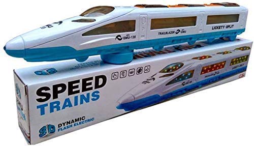 TS Metro Train High Speed Bump and GO Action Bullet Train Toy for Kids, Colorful LED Light Effect and Musical Sound Toy for Both Boys and Girls (White) (B092PSR91G) Amazon Price History, Amazon Price Tracker
