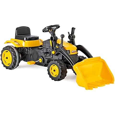 Pilsan Active Pedal Go Kart Ride On Tractor, Kids Ride On Tractor with Front Loader, Adjustable Seat, Squeaky horn, 3+ Years Cover