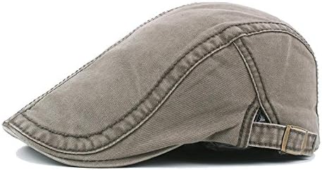 Men's Newsboy Hat Cotton Beret Flat Cap Ivy Gatsby Hunting Hats Army Green