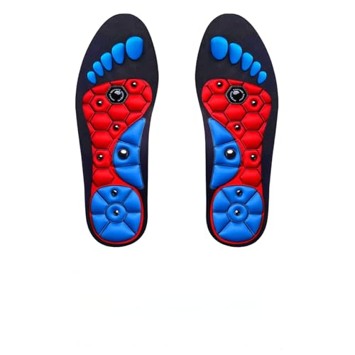 Image of Massage Insoles Acupressure Magnetic for Women and Men Orthopedic Insoles for Comfort and Support Pain Relief Foot Massage Plantar Foot Health Care (M (27.5 * 9.1cm))