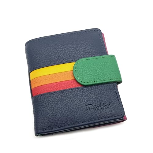 Pielini   Cartera pequeña de Piel para Mujer con Billetera y Amplio Monedero. Monedero para Mujer.Tarjetero para 8 Tarjetas. Las Carteras Regalos para Mujer Muy Elegantes   Modelo 4076