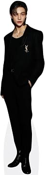Celebrity Cutouts Hyunjin Black Outfit Life Size Cutout
