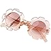 Voberry Sonnenblumen-Sonnenbrille für Kinder Mädchen Jungen niedlich rund Rahmen Brille Kinder Baby Sport-Sonnenbrille Outdoor-Strand-Party-Brille
