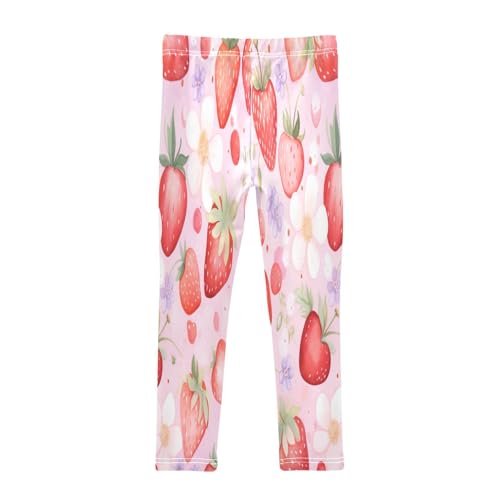Bolaz Toddler Girls Leggings Printed Yoga Pants Leggings Strawberry Fruit for Kids2