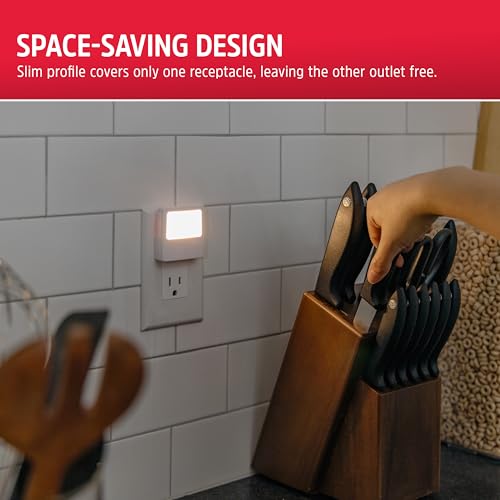 Image of Energizer Night Lights Plug into Wall, 2-Pack, LED Plug in Nightlight, Soft Warm White, Always On, Adults, Kids, Bedroom, Bathroom, Nursery, Hallway, Kitchen, UL Safety Listed, 81568