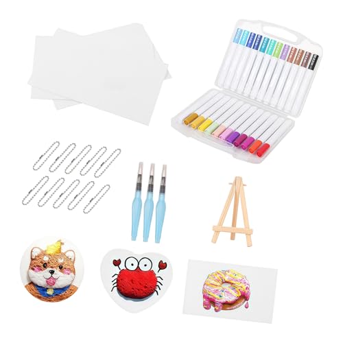 Ensemble de peinture texturée avec papier mousse rigide et feutres de dessin