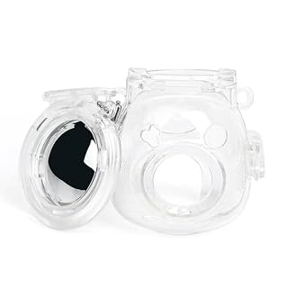 ZIKKON Clear Case with Selfie Mirror for Fuji-Film Insta-x Instant Pal Camera - Hard PC Fuji Mini Pal Protective Case Crystal Clear – Transparent